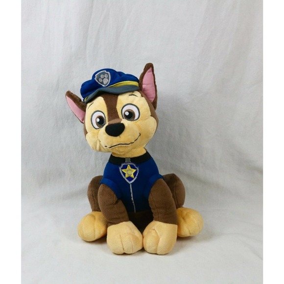 Nickelodeon Paw Patrol Chase Plush Animal Dog Bank 2015 TV Character - Picture 1 of 6